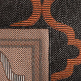 Safavieh Bermuda Bmu810H Charcoal/Rust Rug.