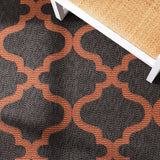 Safavieh Bermuda Bmu810H Charcoal/Rust Rug.