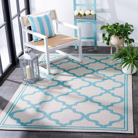 Safavieh Bermuda Bmu810K Beige/Aqua Rug.