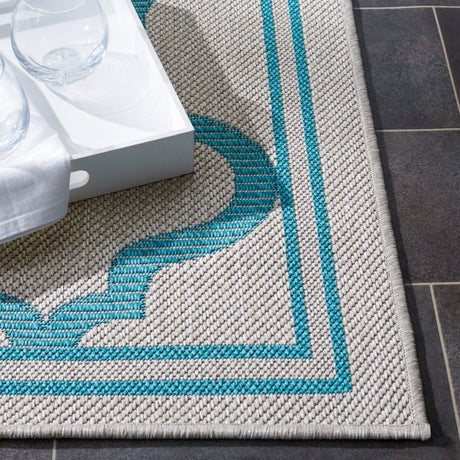 Safavieh Bermuda Bmu810K Beige/Aqua Rug.