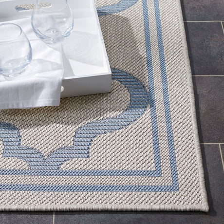 Safavieh Bermuda Bmu810L Ivory/Blue Rug.