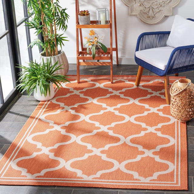 Safavieh Bermuda Bmu810P Rust/Ivory Rug.