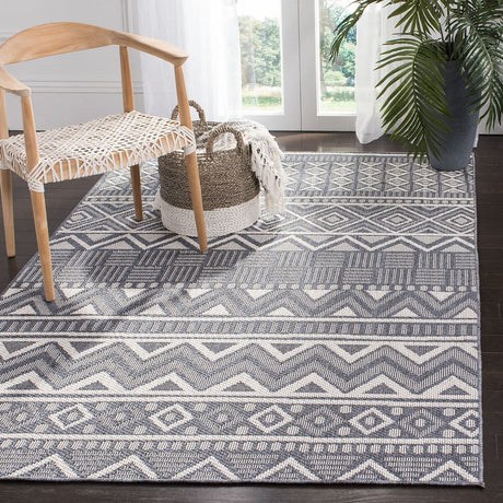 Safavieh Bermuda Bmu818N Navy/Creme Rug.