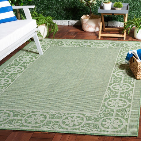 Safavieh Bermuda Bmu838Y Green/Ivory Rug.