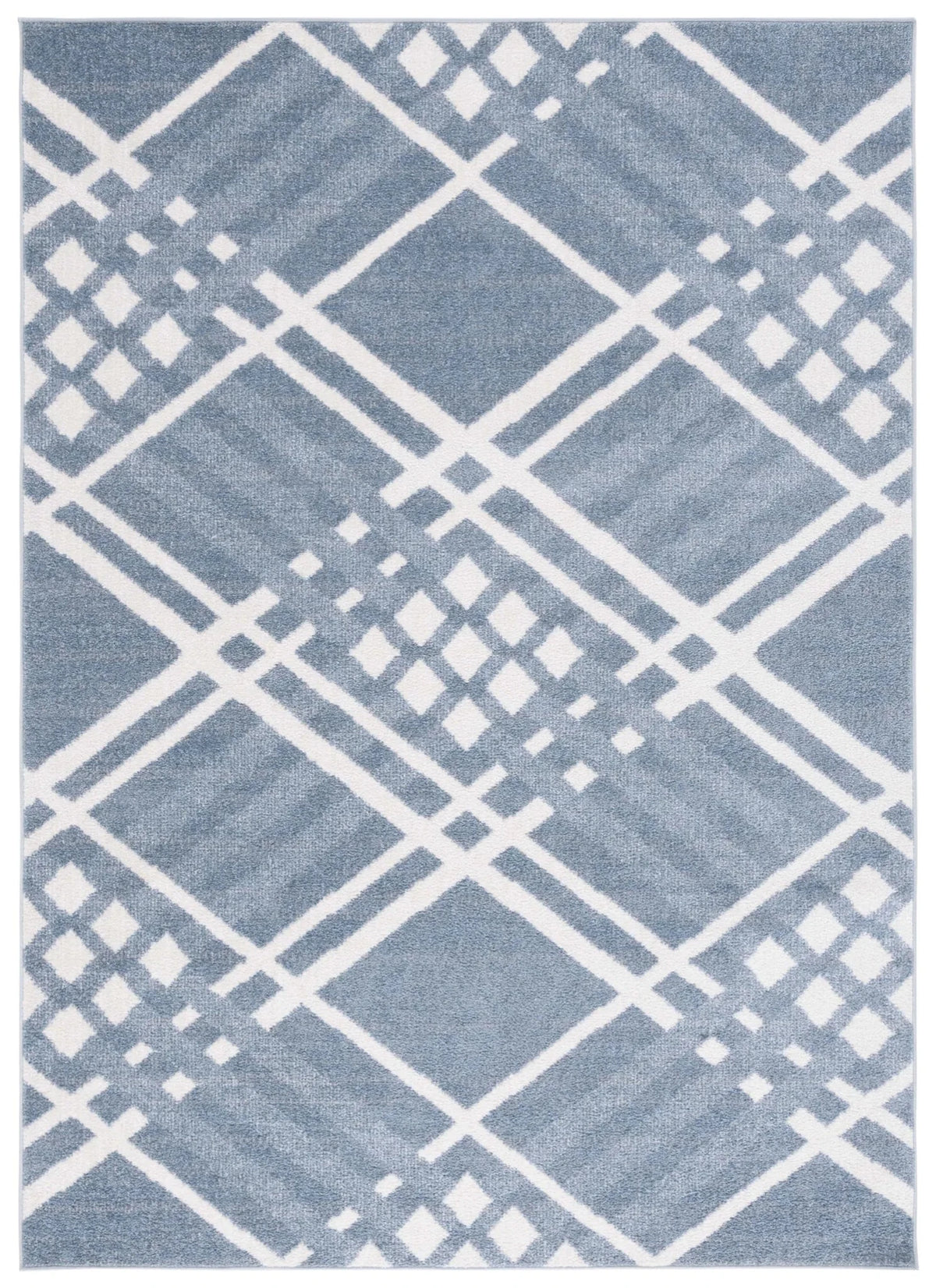 Safavieh Blair Washable 4'-0" x 6'-0" Rug in Blue / Ivory