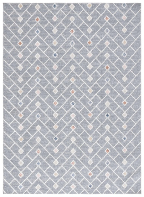 Safavieh Blair Washable 4'-0" x 6'-0" Rug in Grey / Multi