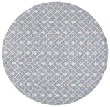 Safavieh Blair Washable 6'-7" x 6'-7" Rug in Grey / Multi