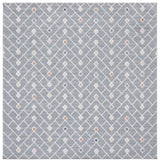 Safavieh Blair Washable 6'-7" x 6'-7" Rug in Grey / Multi