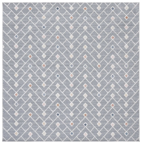 Safavieh Blair Washable 6'-7" x 6'-7" Rug in Grey / Multi