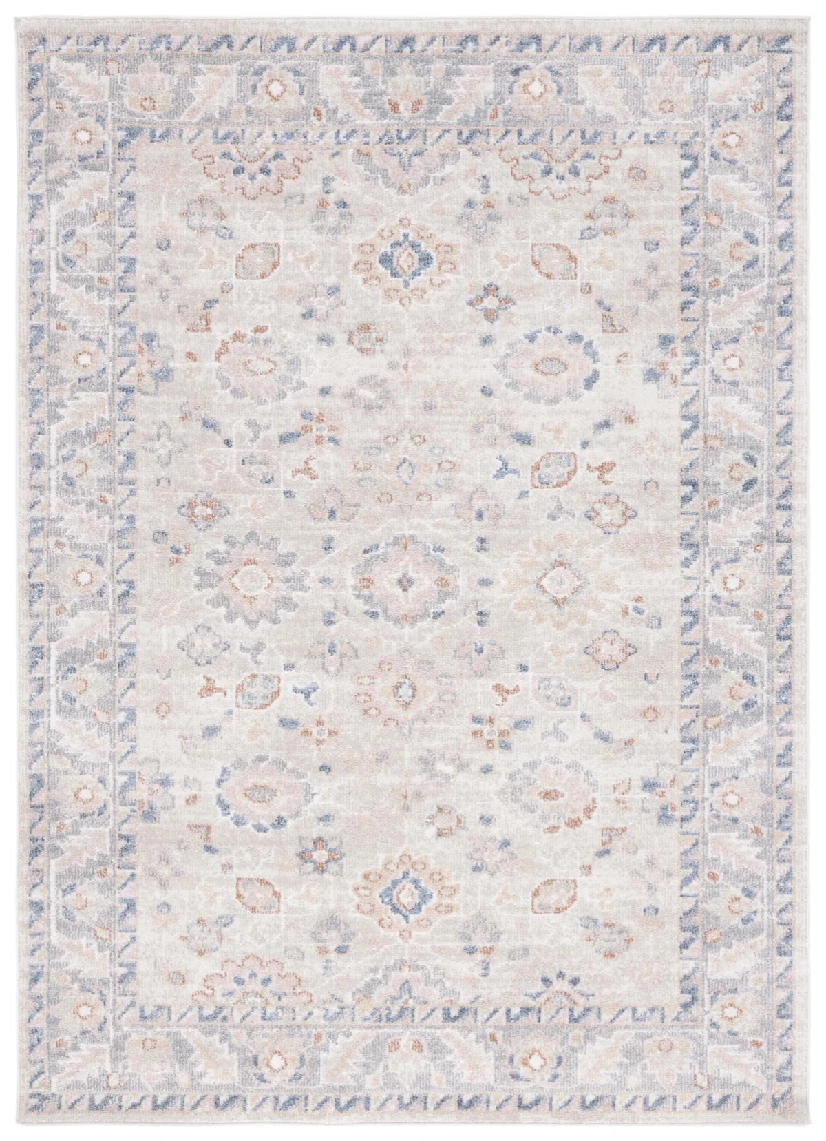 Safavieh Blair Washable 4'-0" x 6'-0" Rug in Beige / Grey