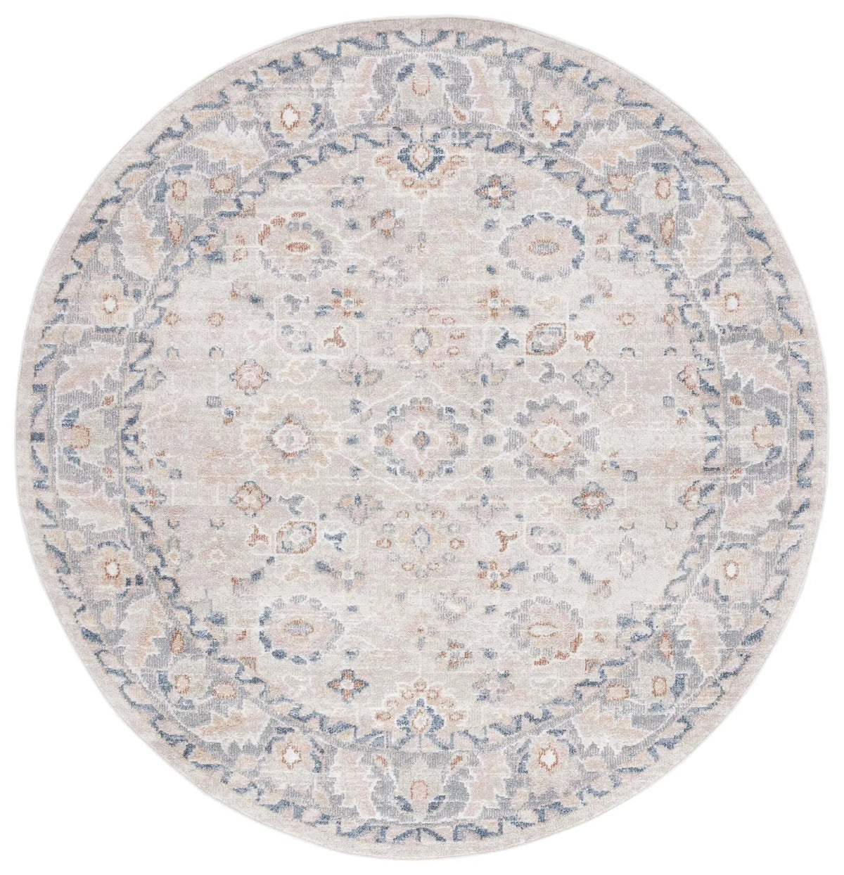Safavieh Blair Washable 6'-7" x 6'-7" Rug in Beige / Grey