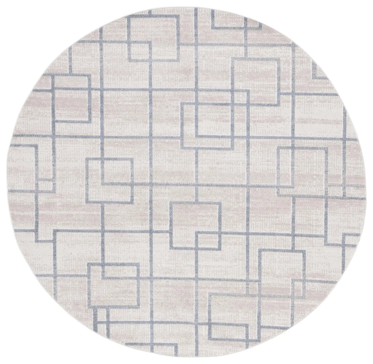 Safavieh Blair Washable 6'-7" x 6'-7" Rug in Beige / Grey