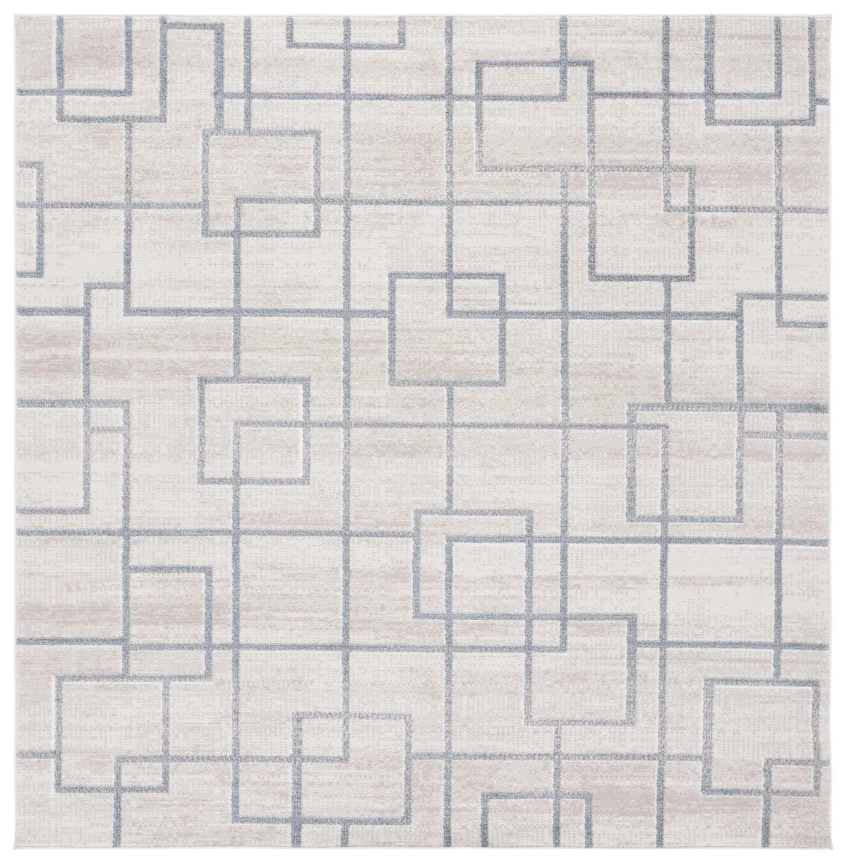 Safavieh Blair Washable 6'-7" x 6'-7" Rug in Beige / Grey
