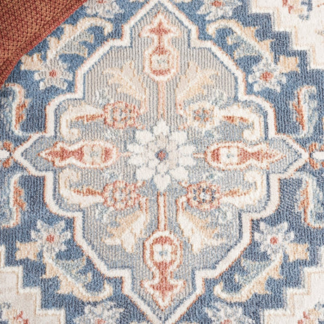 Safavieh Blair Washable Blr240A Ivory/Blue Rug.