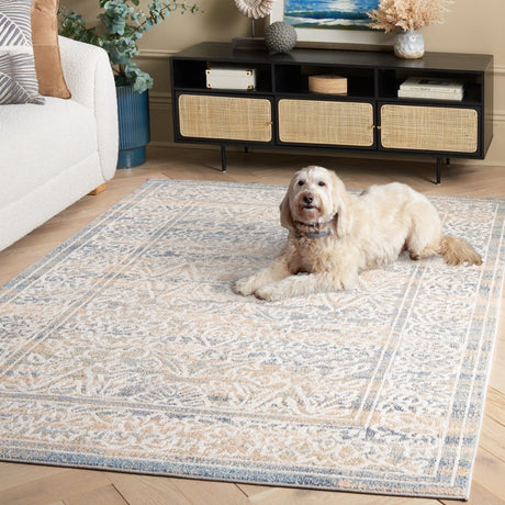 Safavieh Blair Washable Blr242A Ivory/Blue Rug.