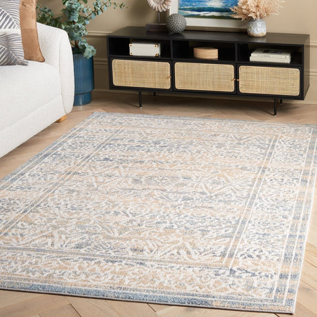 Safavieh Blair Washable Blr242A Ivory/Blue Rug.