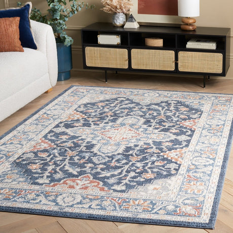 Safavieh Blair Washable Blr246N Navy/Blue Rug.