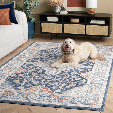 Safavieh Blair Washable Blr246N Navy/Blue Rug.