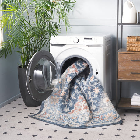 Safavieh Blair Washable Blr246N Navy/Blue Rug.
