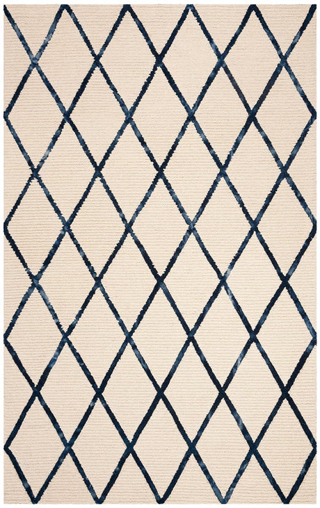 Safavieh Blossom Blm102N Ivory / Navy Rugs - Safavieh - blm102n - 4