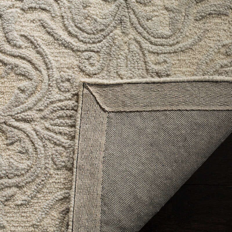 Safavieh Blossom Blm103A Ivory / Grey Rugs.