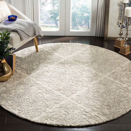 Safavieh Blossom Blm103A Ivory / Grey Rugs - Safavieh - blm103a - 6sq