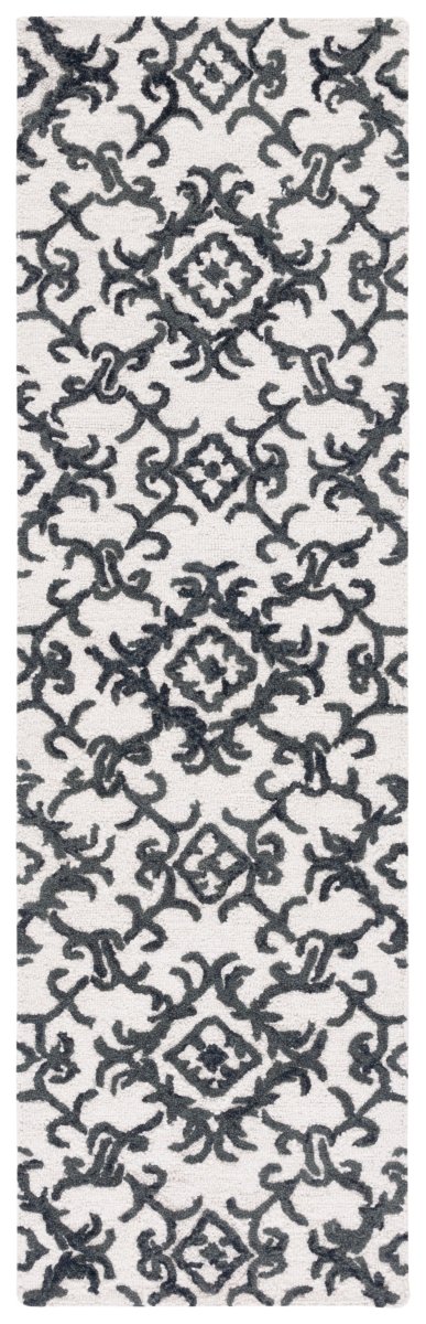 Safavieh Blossom Blm104B Ivory/Black Rug.