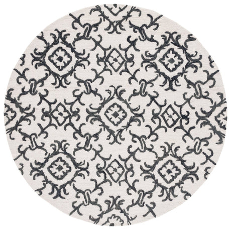 Safavieh Blossom Blm104B Ivory/Black Rug.