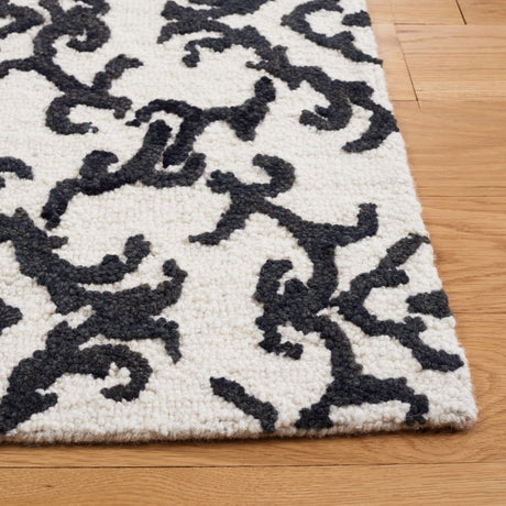 Safavieh Blossom Blm104B Ivory/Black Rug - Safavieh - blm104b - 6r