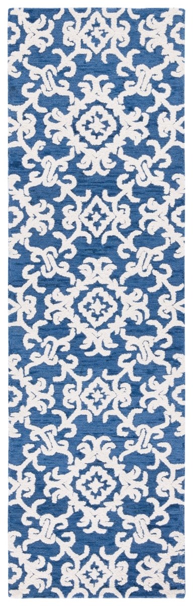 Safavieh Blossom Blm104N Navy/Ivory Rug.