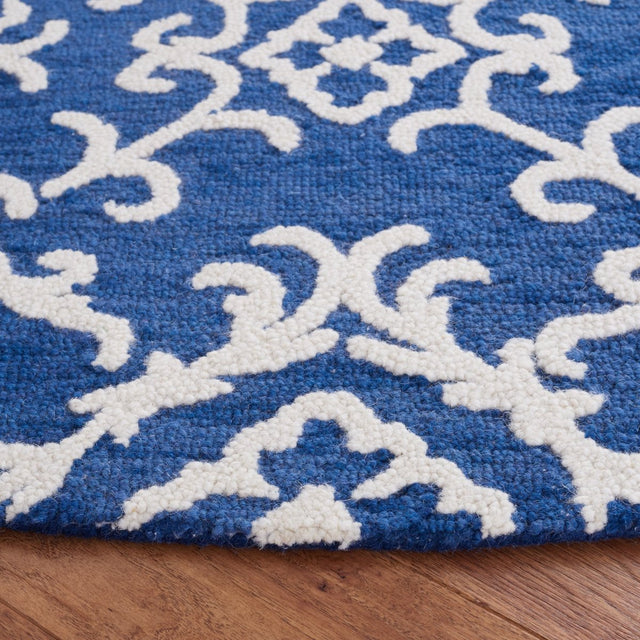 Safavieh Blossom Blm104N Navy/Ivory Rug.