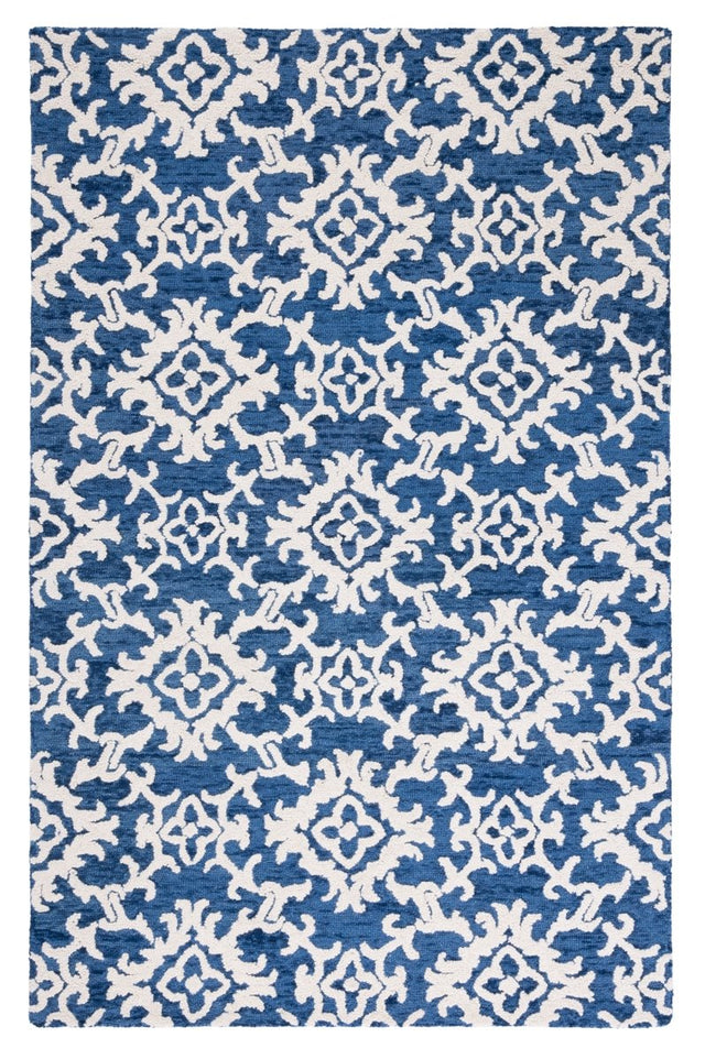 Safavieh Blossom Blm104N Navy/Ivory Rug.