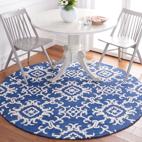 Safavieh Blossom Blm104N Navy/Ivory Rug - Safavieh - blm104n - 6r