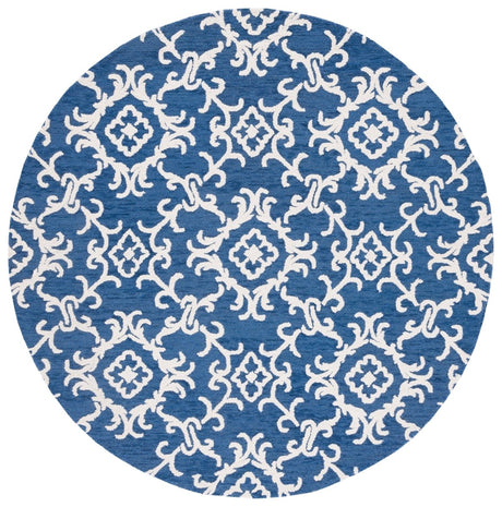 Safavieh Blossom Blm104N Navy/Ivory Rug - Safavieh - blm104n - 6r