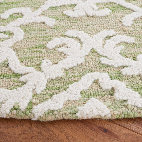 Safavieh Blossom Blm104W Light Green/Ivory Rug - Safavieh - blm104w - 4