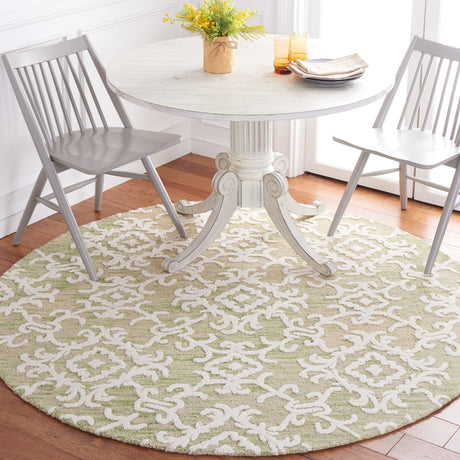 Safavieh Blossom Blm104W Light Green/Ivory Rug.