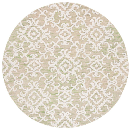 Safavieh Blossom Blm104W Light Green/Ivory Rug - Safavieh - blm104w - 6r