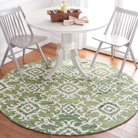 Safavieh Blossom Blm104Y Green/Ivory Rug - Safavieh - blm104y - 6r