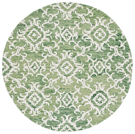 Safavieh Blossom Blm104Y Green/Ivory Rug - Safavieh - blm104y - 6r