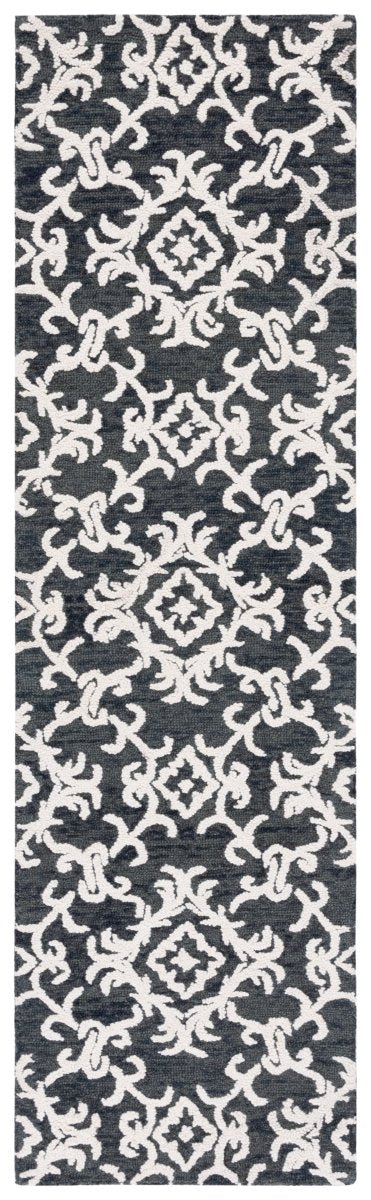 Safavieh Blossom Blm104Z Black/Ivory Rug.