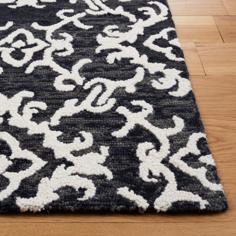 Safavieh Blossom Blm104Z Black/Ivory Rug - Safavieh - blm104z - 6r