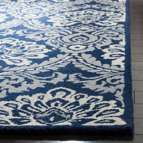 Safavieh Blossom Blm106B Navy / Ivory Rugs - Safavieh - blm106b - 4