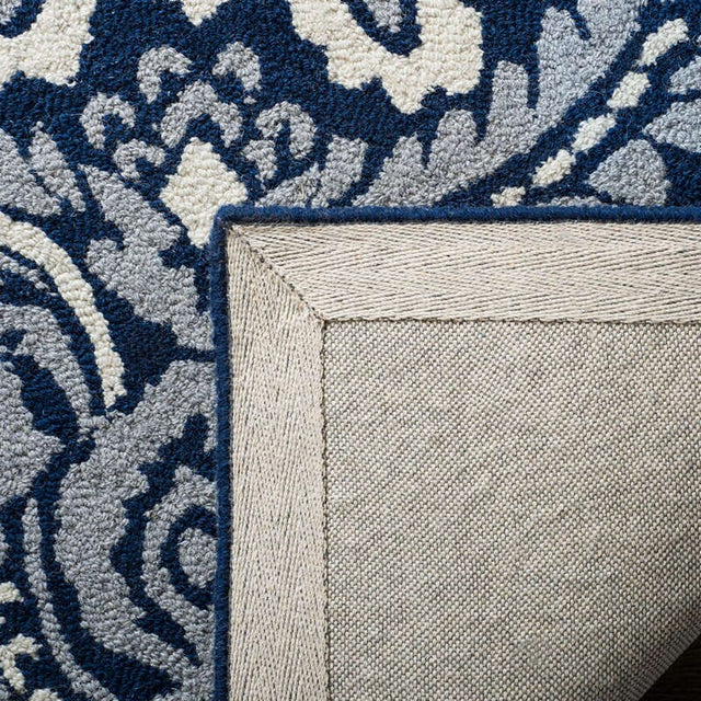 Safavieh Blossom Blm106B Navy / Ivory Rugs.