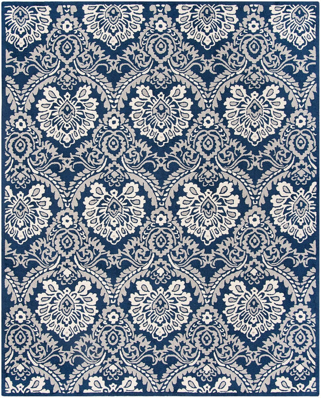 Safavieh Blossom Blm106B Navy / Ivory Rugs.