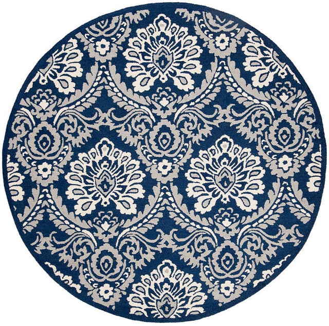 Safavieh Blossom Blm106B Navy / Ivory Rugs.