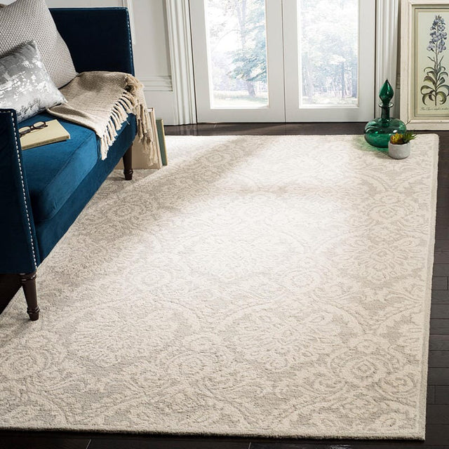 Safavieh Blossom Blm106G Silver / Ivory Rugs.