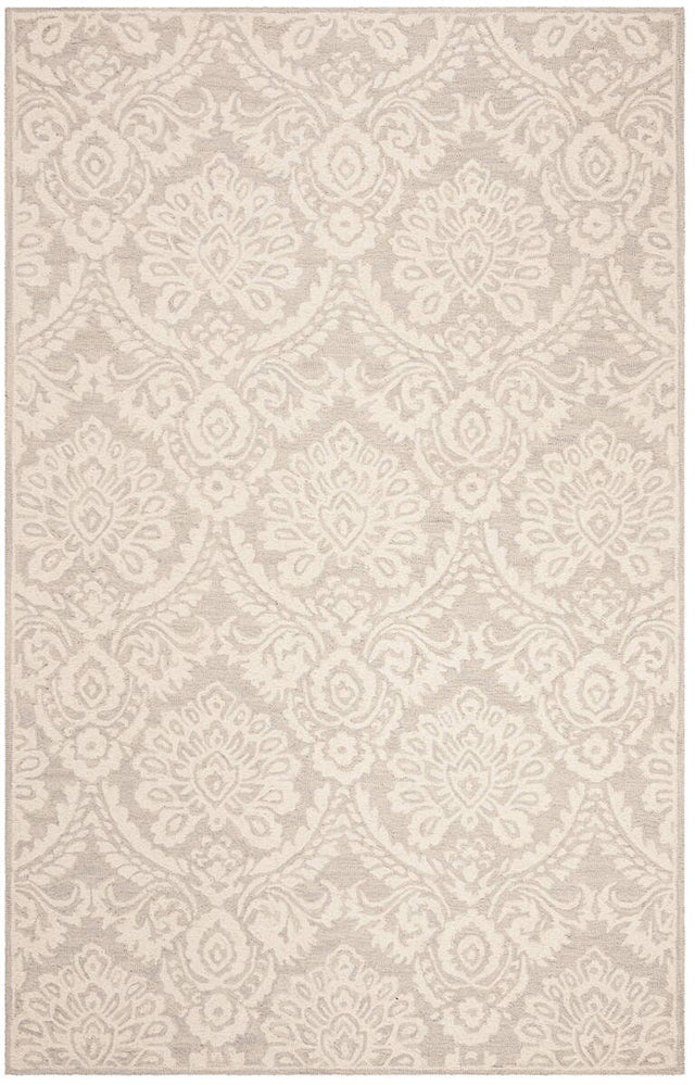 Safavieh Blossom Blm106G Silver / Ivory Rugs.