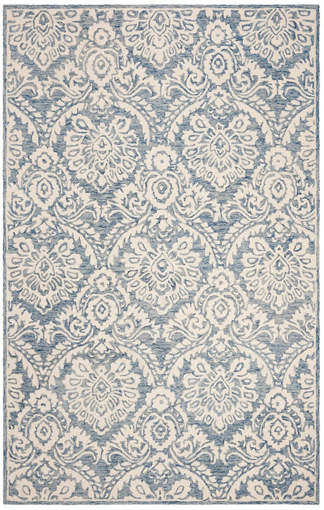 Safavieh Blossom Blm106M Blue / Ivory Rugs - Safavieh - blm106m - 4