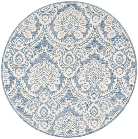 Safavieh Blossom Blm106M Blue / Ivory Rugs - Safavieh - blm106m - 6r