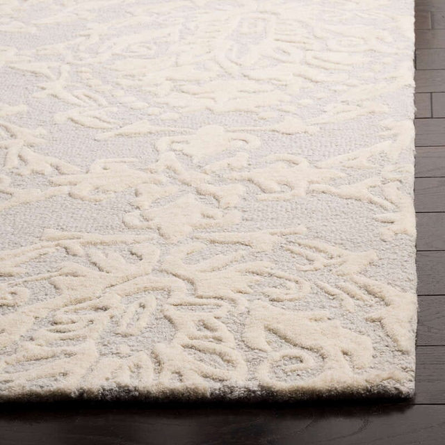 Safavieh Blossom Blm107A Light Grey / Ivory Rugs.